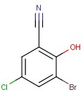 3-Bromo-5-chloro-2-hydroxybenzonitrile